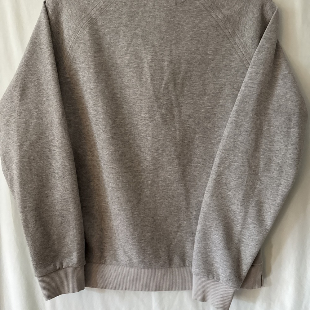 Rhone Heritage Midweight Sweatshirt Mens Medium Gray 1/4 Zip Pullover - Picture 9 of 16